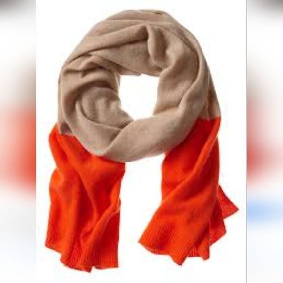 Banana Republic mocha camel pure cashmere wide color block - Picture 2 of 6